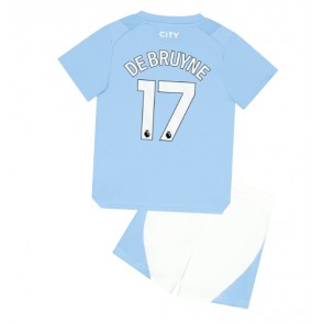 Manchester City Kevin De Bruyne #17 babykläder Hemmatröja barn 2023-24 Korta ärmar (+ Korta byxor)